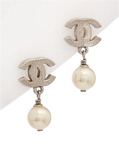 faux coco chanel earrings